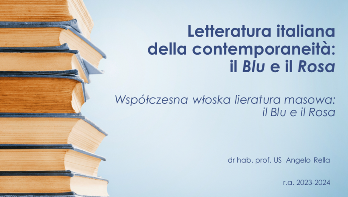 Współczesna włoska literatura masowa: "il Blu e il Rosa" 